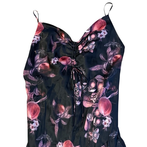 ALLSAINTS Alexia Soleil Dress in Dark Cherry Pink Size 10 - Picture 4 of 7